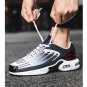Unisex Shoes Walking Sport Shoes Stripe Sneakers for Men Light Blue Shoes for Jogging LMF24-46