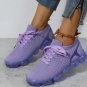 Rsslyn Purple Shoes New Air Cushioned Top Lace Up Shoes for Teenage Girls Women Shoes LMF24-48