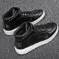 Rsslyn High-Quality Golden Shoes for Men Golden Sneakers for Boys High-Top Shoes