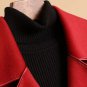 New Arrival Red Coats for Women Double Red Wool Long Jackets Long Red Blazer Winter Coat LMF24-89