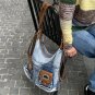 Rsslyn Backpacks Dual Purpose Handbags for Women Casual Denim Bags Covertible Bags LMF24-97