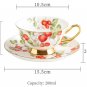 Rsslyn Teacups and Saucer Strawberry Collection European Style Vintage Living