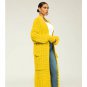 High-Quality Cardigan for Women Yellow Cardigan Lightweight Long Jackets Autumn Sweaters LMF24-110