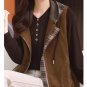 Rsslyn Vest Corduroy Vest for Women Autumn Color Girls Hooded Vests Brown Vests LMF24-124