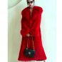 Rsslyn Fur Coats Midnight Blue Color Oversize Overcoats for Women Birthday Gift Blue Coat LMF24-138