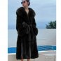 Rsslyn Fashion Trench Coats Pink Trench Coats Pink Coats for Women Fur Coats LMF24-139