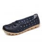 Slip On Adoptable White Shoes New Fashion Flat Shoes for Women Moccasins Shoes for Summer LMF24-143