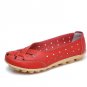 Slip On Adoptable White Shoes New Fashion Flat Shoes for Women Moccasins Shoes for Summer LMF24-143