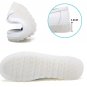 Rsslyn Nurses Shoes White Loafers Large Grid Bottom Rubber Soles Jelly Loafer for Women LMF24-153