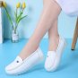 Rsslyn Nurses Shoes White Loafers Large Grid Bottom Rubber Soles Jelly Loafer for Women LMF24-153