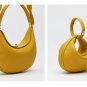 Rsslyn Unique Bags for Women Fashion Yellow Bags Small Purses Half Moon Shoulder Bags LMF24-159