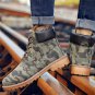 Rsslyn High Top Men Boots Fashion Unisex Camouflage Boots for Women Size 10 Boots LMF24-162