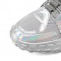 Rsslyn Teenage Boys Shoes Reflective Lights Gray Sneakers for Strolling at Night Time Silver Shoes