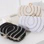 Rsslyn Black Clutch BAGS AND PURSES Luxury Bags Fashion Purse Black Handbags for Women LMF24-171