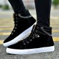 Rsslyn Chains High Tops Sneakers for Boys Size 10 Canvas Shoes for Men Black Sneakers LMF24-172