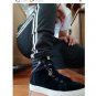 Rsslyn Chains High Tops Sneakers for Boys Size 10 Canvas Shoes for Men Black Sneakers LMF24-172