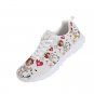 Rsslyn White Shoes for Nurses Prints Padded Comfy Flat Shoes Tennis Shoes for Women LMF24-183