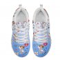 Rsslyn White Shoes for Nurses Prints Padded Comfy Flat Shoes Tennis Shoes for Women LMF24-183