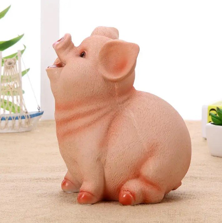 Rsslyn SALE 2pcs/SET Ready to Ship Piggy Bank Kids Room Display KItchen Decor Piggy Book End Stand