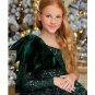 Rsslyn Christmas Dresses for Toddler Girls Sequined Elegant Green Dress Off Shoulder Dress LMF24-190