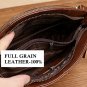 Brown Leather Bags 8 Pockets Real Leather Bags for Women Durable Convertible Small Bags LMF24-191
