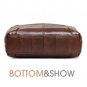 Brown Leather Bags 8 Pockets Real Leather Bags for Women Durable Convertible Small Bags LMF24-191