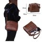 Brown Leather Bags 8 Pockets Real Leather Bags for Women Durable Convertible Small Bags LMF24-191
