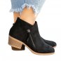 Rsslyn New Trendy Shoes for Women Size 8 Ankle Boots Zipper Multicolor Shoes Ethnic Design LMF24-203