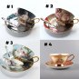 Rsslyn High Quality Bone Porcelain Coffee Cups Vintage Cups Courting Valentine Gift Love LMF24-220