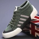 Rsslyn Green Boots Trendy Canvas Shoes for Men Green Hightop Shoes Casual Shoe LMF24-226