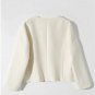 RssLyn Fashion Blazers for Women Blazers for Office Ivory Modern Medium Tops for Women LMF24-230
