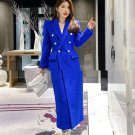 Rsslyn Royal Blue Overcoats for Women Size XL Tops for Women Winter Blazers LMF24-236 Luxury Coats