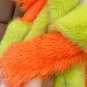 Rsslyn Runaway Coats for Women Long Jacket 6XL Fur Coats Orange Winter Coats Green Lapel LMF24-240