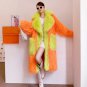 Beautiful Trenchcoats Orange Overcoats Eco-friendly Loose Coats Plus Sizes Winter Jackets LMF24-241