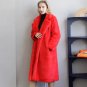 Rsslyn White Trench Coats White Robes Winter Casual Thickened Faux Fur Coat Plus Sizes LMF24-208