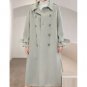 Rsslyn Light Green Overcoat Wool Light Green Trench Coat Windbreaker Fashion Trenchcoats  LMF24-209