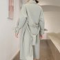 Rsslyn Light Green Overcoat Wool Light Green Trench Coat Windbreaker Fashion Trenchcoats  LMF24-209