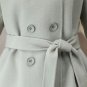 Rsslyn Light Green Overcoat Wool Light Green Trench Coat Windbreaker Fashion Trenchcoats  LMF24-209