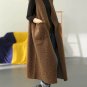 Rsslyn Brown Vests Thick Faux Lambswool Long Vest for Women Oversized Jackets LMF24-220 Cardigan