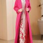 Rsslyn High-Quality Trench Coats with Shoulder Buckles Adjustable Hotpink Trench Coats LMF24-246