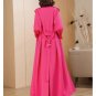 Rsslyn Fashion Fuchsia Trench Coats for Women Magenta Trenchcoat Plus Size Clothing Loose LMF24-247