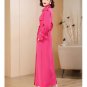 Rsslyn Fashion Fuchsia Trench Coats for Women Magenta Trenchcoat Plus Size Clothing Loose LMF24-247