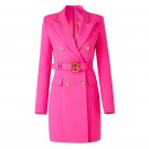 Rsslyn Magenta Blazers for Women Fuchsia Trenchcoats Hotpink Coats LMF24-248 High-Quality Blazer