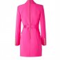 Rsslyn Magenta Blazers for Women Fuchsia Trenchcoats Hotpink Coats LMF24-248 High-Quality Blazer