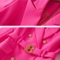 Rsslyn Magenta Blazers for Women Fuchsia Trenchcoats Hotpink Coats LMF24-248 High-Quality Blazer