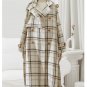 Rsslyn Fashion Trenchcoats Buckles High-End American Apparel Plaid Overcoats for Women LMF24-252