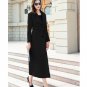 New Trendy Red Trench Coats for Women Rsslyn Leaf Collar Fashion Coats Winter Coats LMF24-254