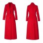 Rsslyn Medium Size Red Coats for Women Large Lapel Slim Trench Coats Trendy Wool Coats LMF24-255