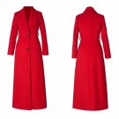 Rsslyn Plus Size Wool Fashion Winter Coats for Women Red Overcoats Red Coats LMF24-504 Jackets