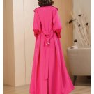 Rsslyn Luxury Trenchcoats Magenta Color Overcoats for Women Intelligent Fuchsia Tops LMF24-257